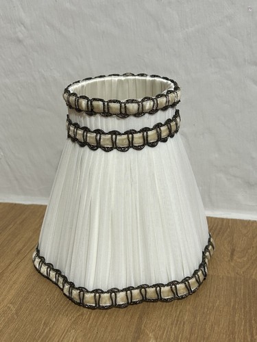 Vintage cream chiffon - , pleated