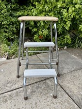 Vintage Metal Folding Step