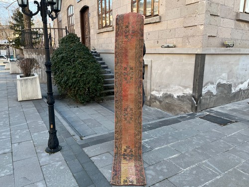 Antique turkish oushak runner - turkish,