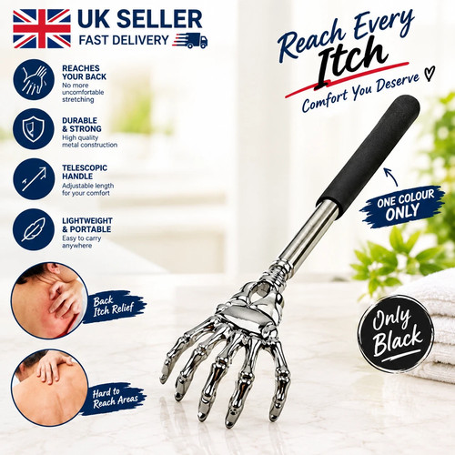 Extendable back scratcher - back,