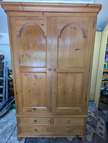 Solid wood brown freestanding - brown,