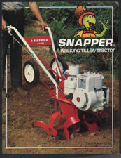 SNAPPER Walking Tiller Garden Rotavator Brochure Leaflet