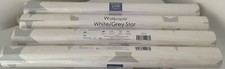 Great Little Trading Company 4 New Rolls Of White Grey Star Wallpaper