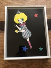 Original Colored Sand Art Sunae in Shadow Box Frame by Japanese Artist Naoshi