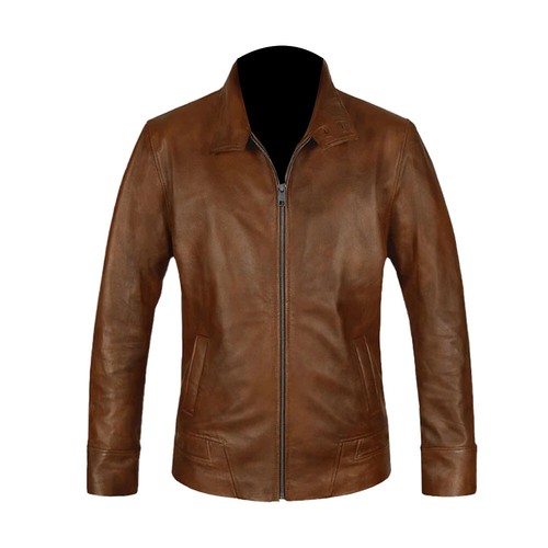 New men brown genuine - , men's