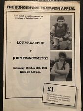 11.10.87. Lou Macari’s X1 v