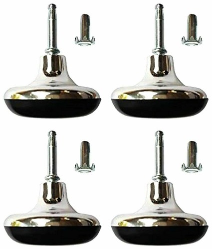 Chrome feet leg gliders - leg,