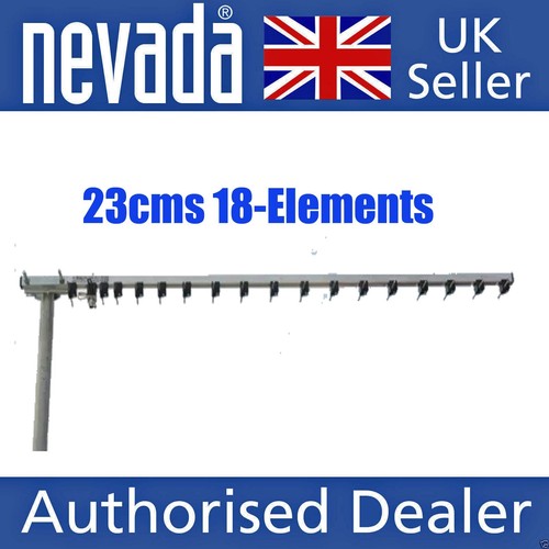 Dual 1296mhz 23cms element - 1296mhz, 18-element
