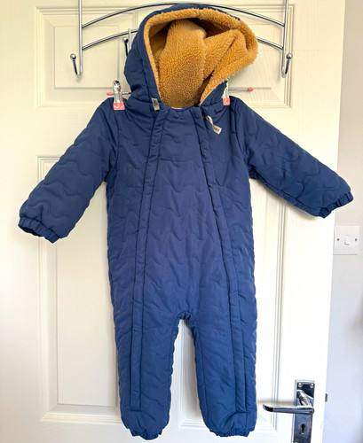 Next blue quilted hooded - next, lined