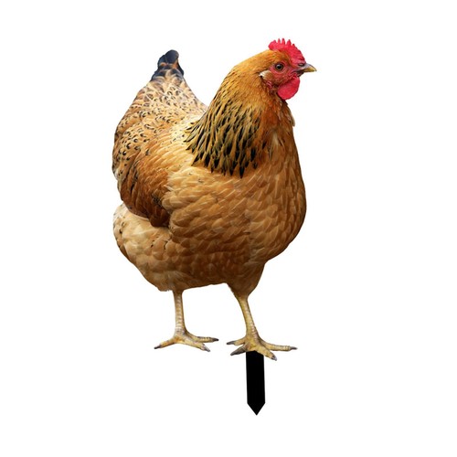 Hen garden stake - hen,
