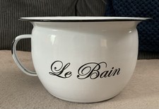 Enamel Chamber Pot.never Used.