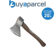 Roughneck Hickory FSC Shaft Hatchet Axe 800g (1.75lb) ROU65671 Wood Handle Axe