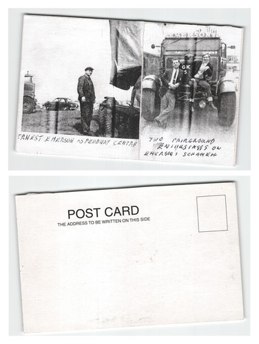 Postcard fairground showman - -,