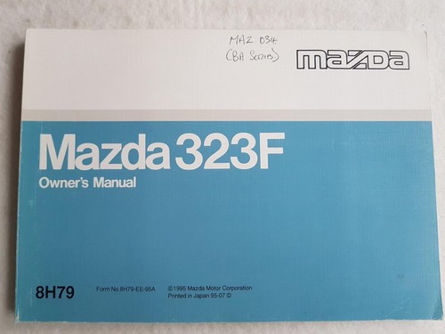 Mazda 323f car - owners, manual