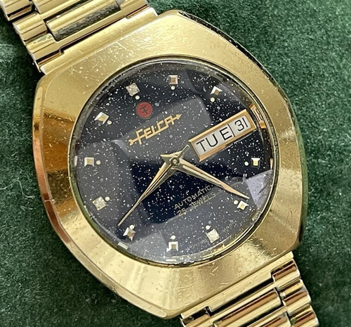 Vintage watch felca blue - watch,
