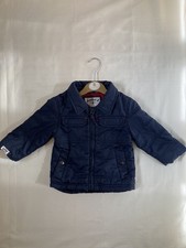 Junior J Baby Puffer/ Jacket/Coat  Blue 9-12 Months Full Zip, Fleece lined Used