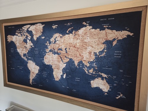 Extra large world map atlas - extra,