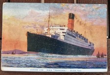 RMS Franconia Cunard Line Postcard c1931 Unused Unposted
