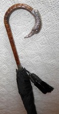 Edwardian Black Umbrella Crook