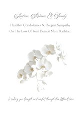 SYMPATHY & CONDOLENCE CARD Personalised Bereavement Card