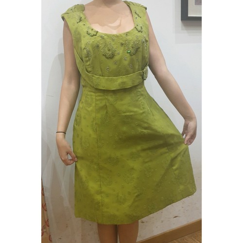 1950s silk and embroidery - silk,