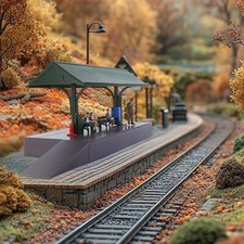 Evemodel O Scale Model Trains Station Platform for Model Railroad ZTO01