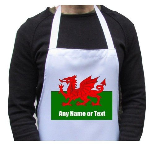 Personalised apron wales - apron,,