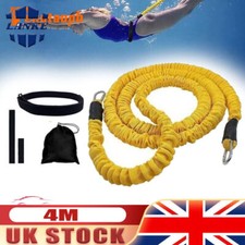 4M Swim Trainer Belt Swimming Resistance Tether Pool Swim Training Aid Harnes UK