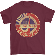 INTERKOSMOS Logo CCCP  Soviet Space USSR Mens T-Shirt 100% Cotton