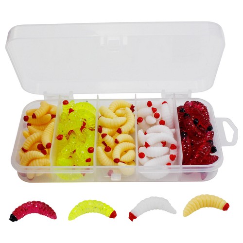 125pcs kit maggot grub - 125pcs/kit,