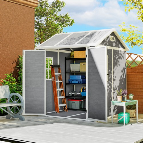 6ft plastic garden shed - x,