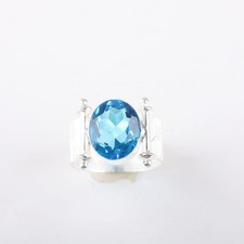 Swiss Blue Topaz Gemstone 925