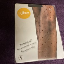5 Pairs of JBC Black Polka Dot Tights Size Medium EU 38-40. Brand New