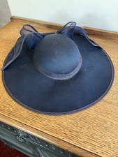 Ladies Navy Blue Polyester Hat