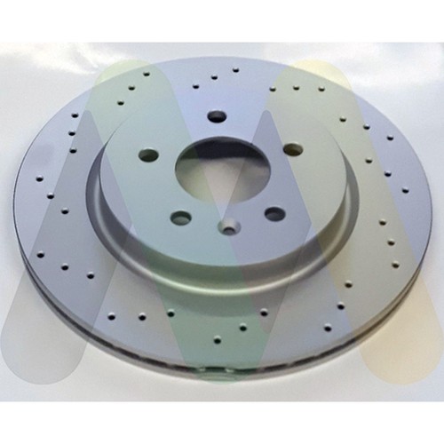 Brake discs vented drilled - 2x,