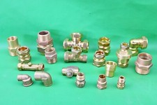 Brass Compression BSP Male Female Couple Tee Adapter Reducer Plumbing Fittings