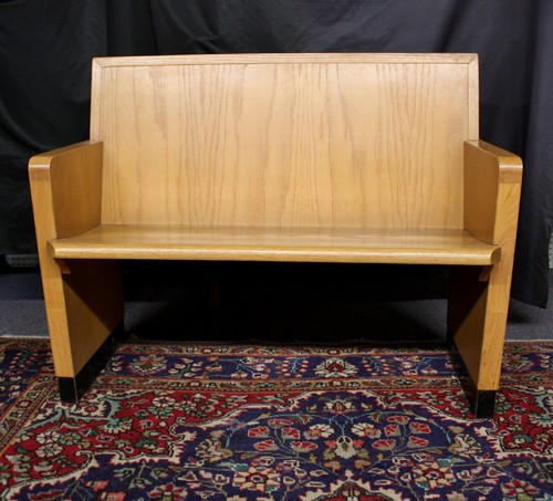 Church pew solid oak - church,