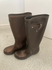 kangol Festive Gitter Bronze Wellington Boots UK Size 5
