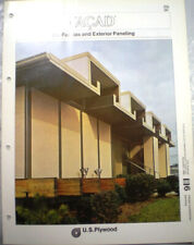 Facad ASBESTOS Cement Exterior Paneling Catalog US Plywood Champion Papers '60's