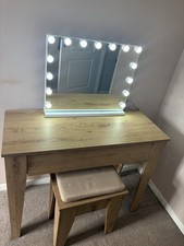 Vanity Dressing Table with Mirror & Stool