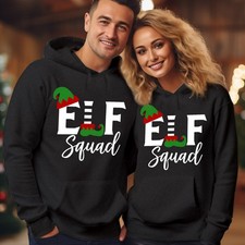 HOODIE (5082) ELF SQUAD Hoodies Xmas Elves Family Matching Men Women Kids Jacket