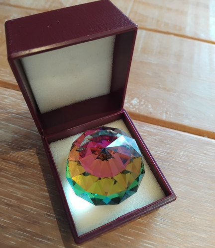 Crystal paperweight - crystal,