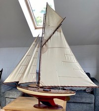 Large Gaff Sail Topsail cutter, Superb Pond Yacht , With Lead Ballast Keel