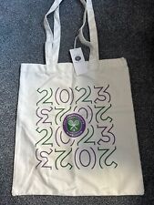 Wimbledon Championships 2023 Official Merchandise Logo Tote Bag New