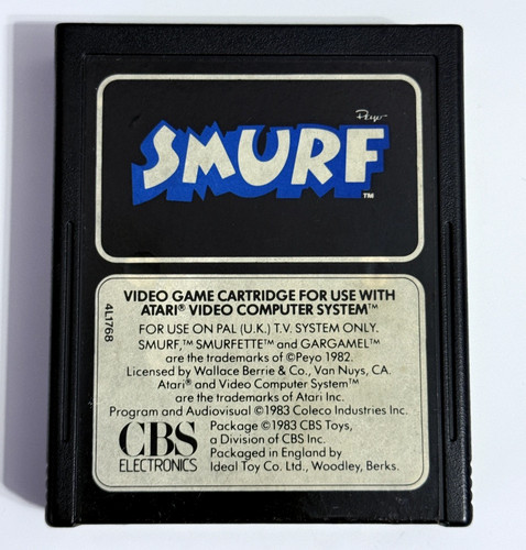 Smurf atari 2600 7800 - *atari, +