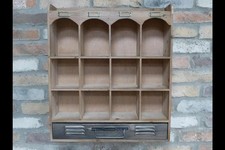 FORÊT Pigeonhole Wall Storage Unit Square Organisation Apothecary Shelf Rack