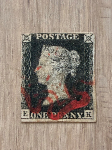 1840 used penny black - gb, stamp