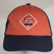 Tiger Cub Scout hat cap Cub scout Size Small/Medium S/M Orange Blue