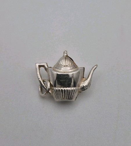 Vintage sterling silver teapot - silver,
