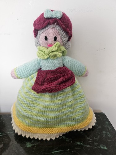 Hand knitted sad - knitted, happy
